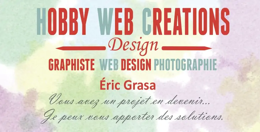 Site multi-format du smartphone à l'ordinateur Eric GRASA HobbyWebCreations